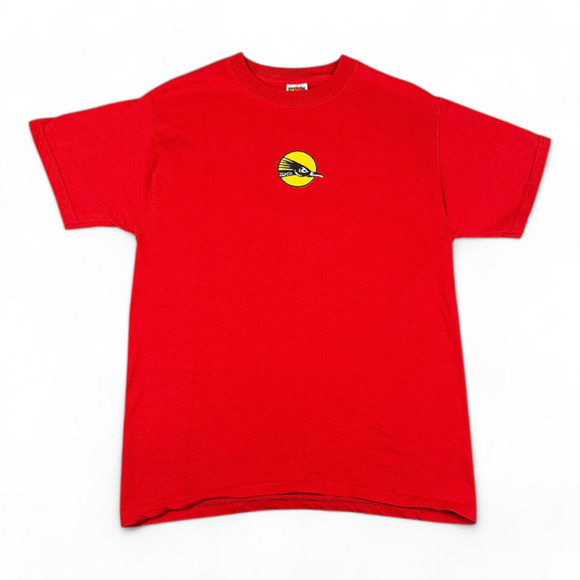 Vintage Clif Bar Shirt Adult MEDIUM Red Natural Energy Gel Promo Fitness 90s - Picture 1 of 7